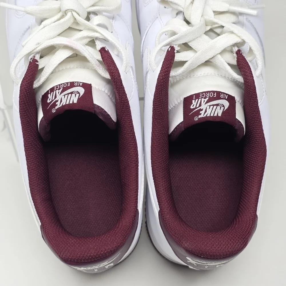 Nike Air Force 1 '07 'White Dark Beetroot' DH7561-106 Men's Shoes Size 13
